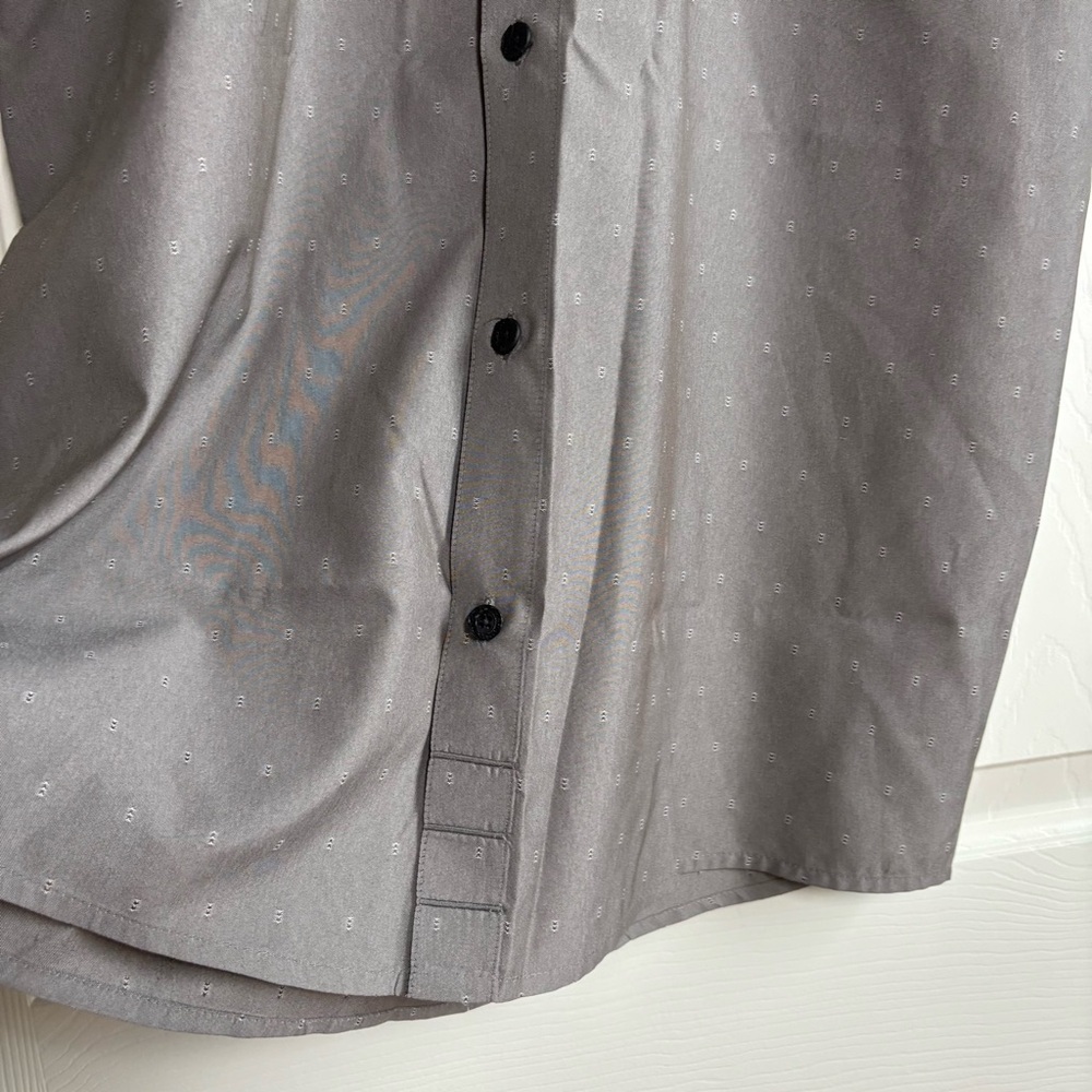 FLYLOW Shirt Men's XL Anderson Gray Button Down Short Sleeve Performance Outdoor - Picture 5 of 10